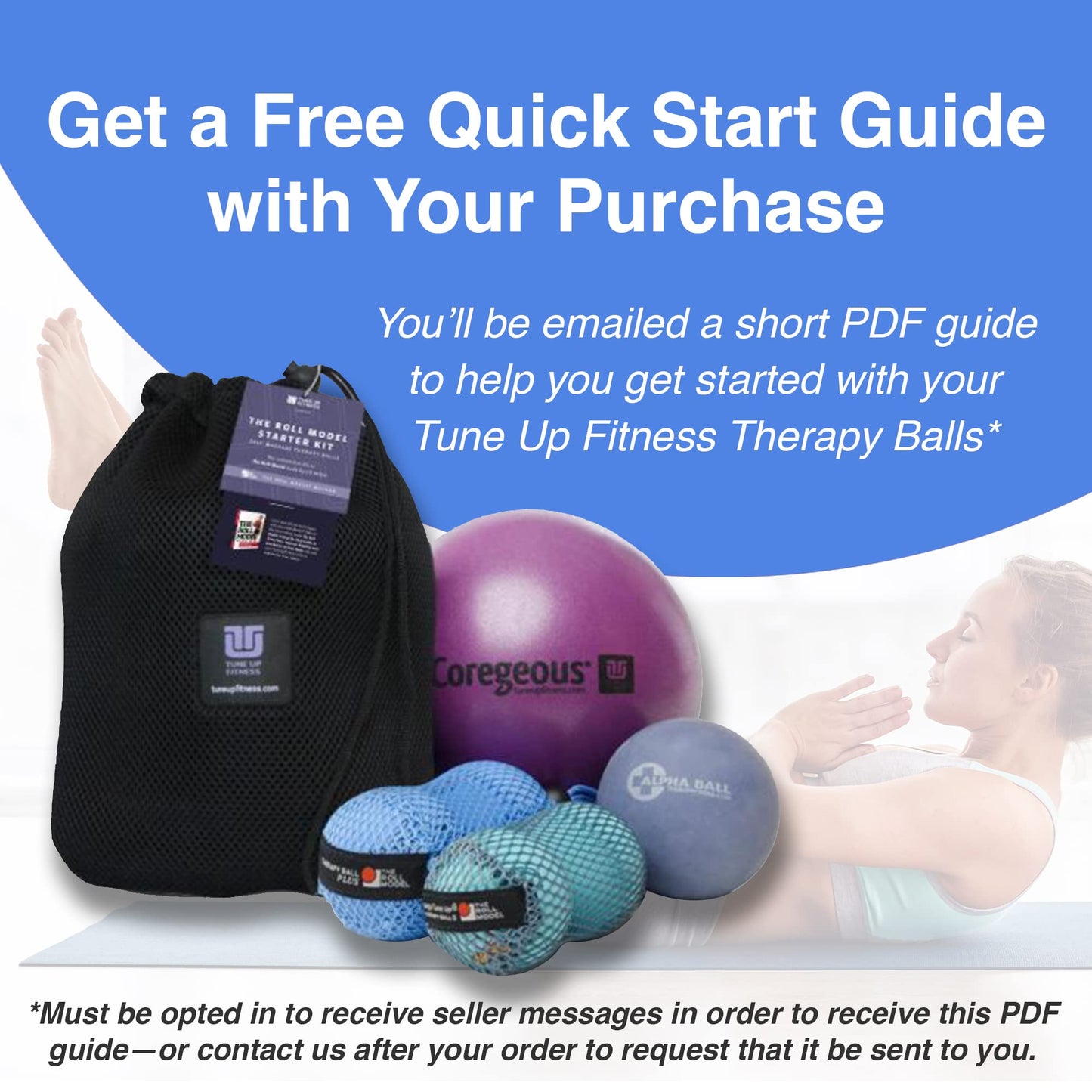 Tune Up Fitness – Therapy Ball PLUS Pair in Tote | Lacrosse Ball Upgrade - Massage Therapy Balls for Myofascial Release | Neck, Lower Back Pain, Sciatica, Shoulder Tension Relief, Physical Therapy