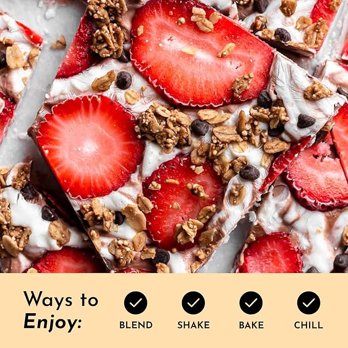 JUST INGREDIENTS French Vanilla Protein Powder ??30 Serving Bag ??Grass-Fed Whey & Plant Protein Blend with Real Vanilla Bean ??Sweetened with Coconut Sugar & Monk Fruit, Non-GMO, Gluten-Free