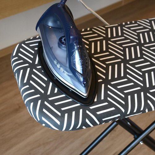 caius Ironing Board, Compact and Space Saver Full Size Ironing Board, Extra Wide Ironing Area with Extra Thick Heavy Duty Padded Cover, Stable Structure, Easy to Fold