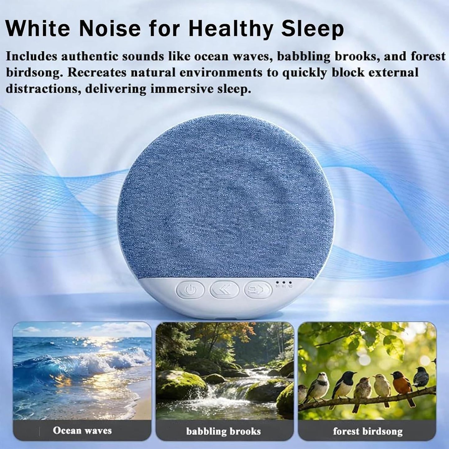 Generic 4 Inch Pillow Speaker for Sleeping, Under Pillow Speaker, Portable Wireless Bone Conduction Speakers with White