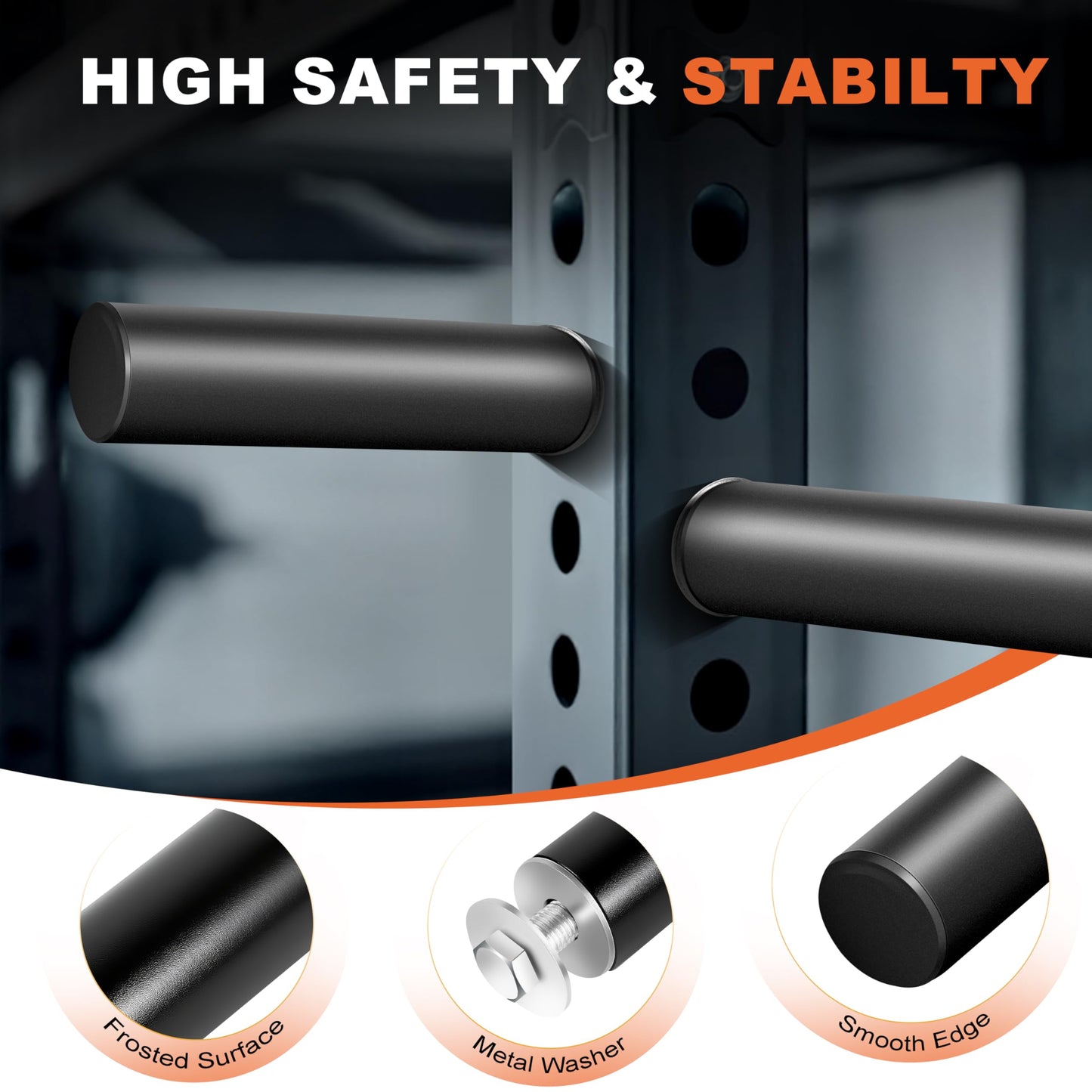 EVERYMATE Weight Plate Holder, Weight Plate Storage Rack, Fitness Squat Rack Attachments, For Power Rack 2x2-3x2,Fit 2" Weight Plates