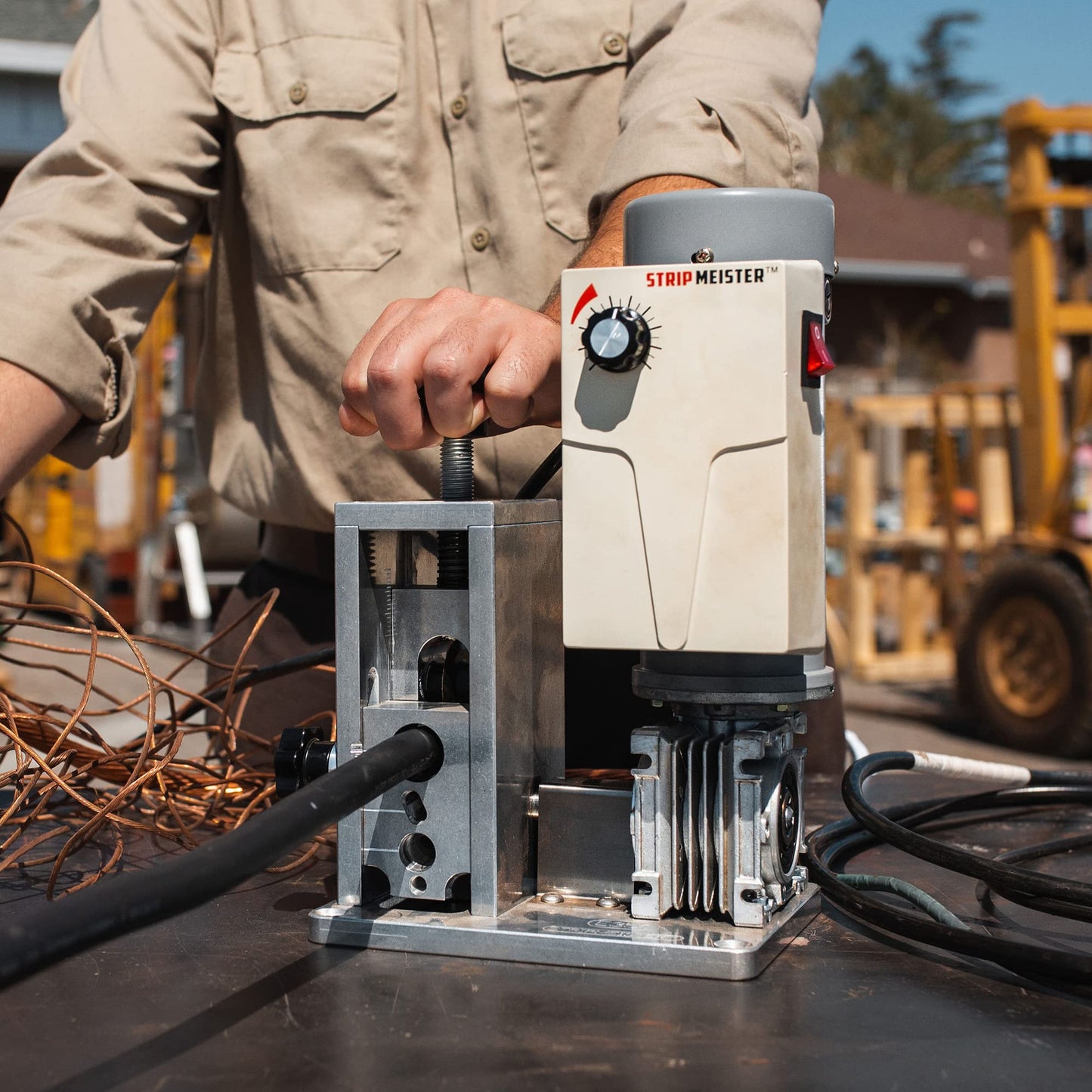 StripMeister E350x Wire Stripping Machine, Automatic Wire Stripper up to 500mcm: Complete Wire Stripping Solution with StripMeister E350x Blade Replacement