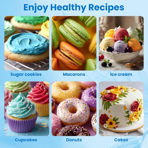 Natural Food Coloring - 6 Colors Non-Toxic Hyper-Concentrated Dye-Free Powder | 5g Each Bottle