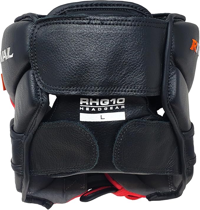 RIVAL Boxing RHG10 Intelli-Shock Headgear, D3O Front and Side Padding, Hook and Loop Back Adjustment with Lace on Top, and Anatomical Rear Head Pad Every Time