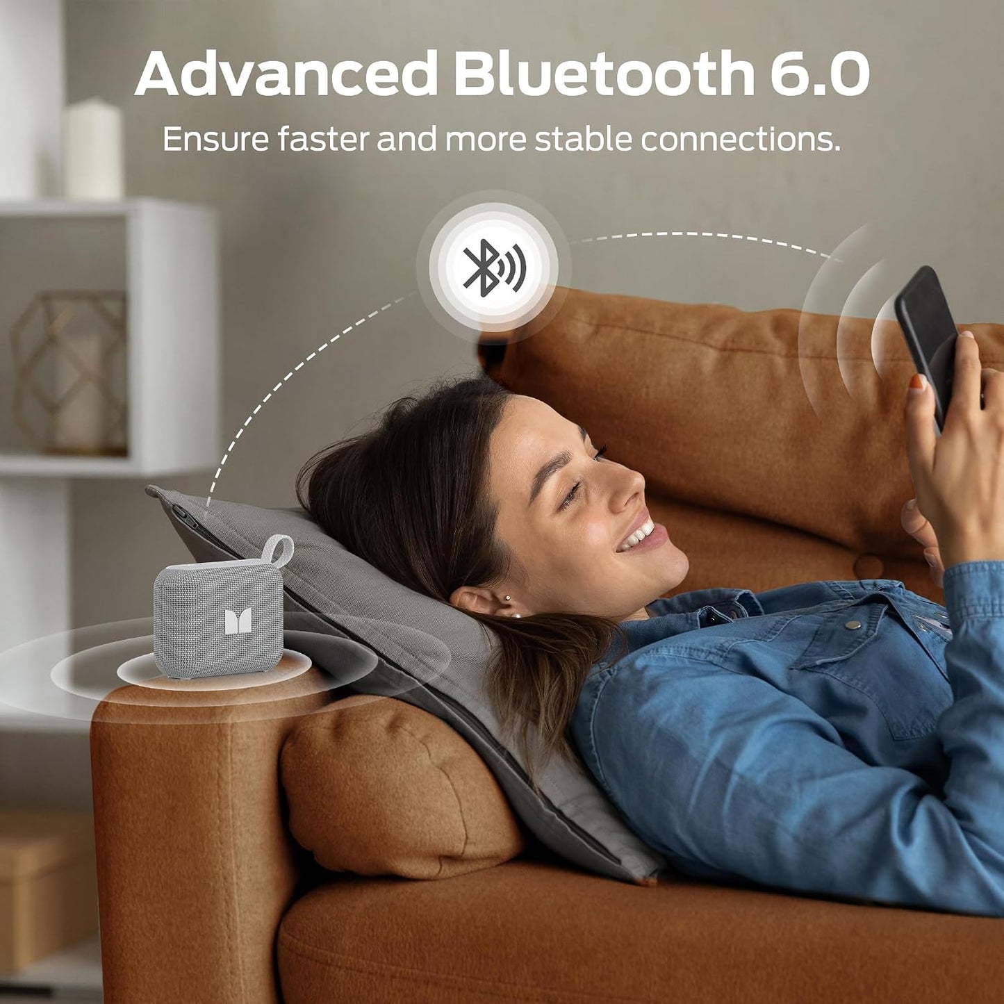 Monster 1 IP68 6.0, 20H Cube Portable Bluetooth Speaker, Waterproof, Bluetooth Playtime, Powerful Stereo Sound, Speaker