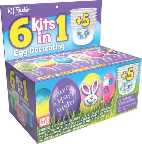 Easter Unlimited 6-In-1 Egg Decorating Kit | Perfect for Creative Holiday Fun