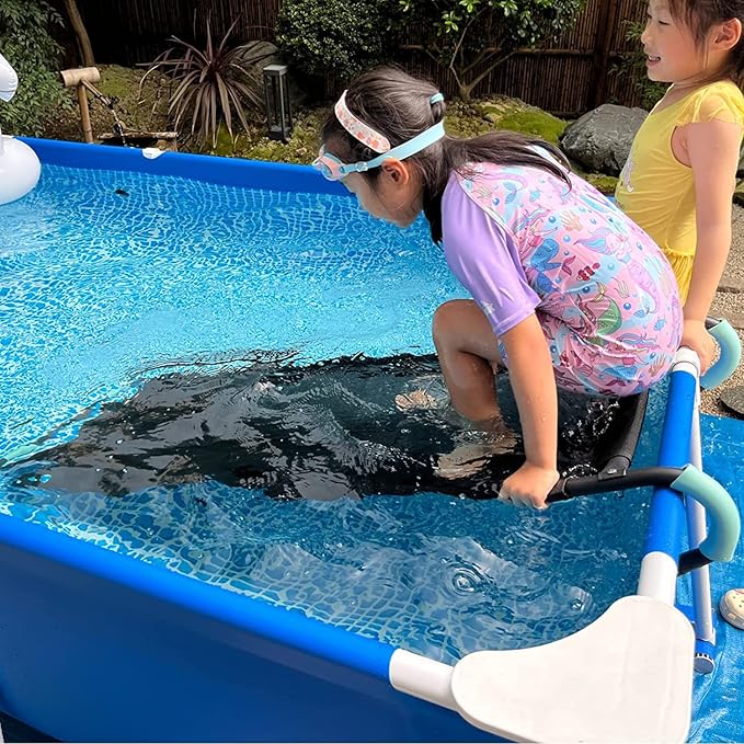 Universal Trampoline Slide 60" * 20" Slide with 2 Iron Plasticized Handles Buffer Bottom Wear-Resistant Fabric Safety Ladder for Kids and Toddle
