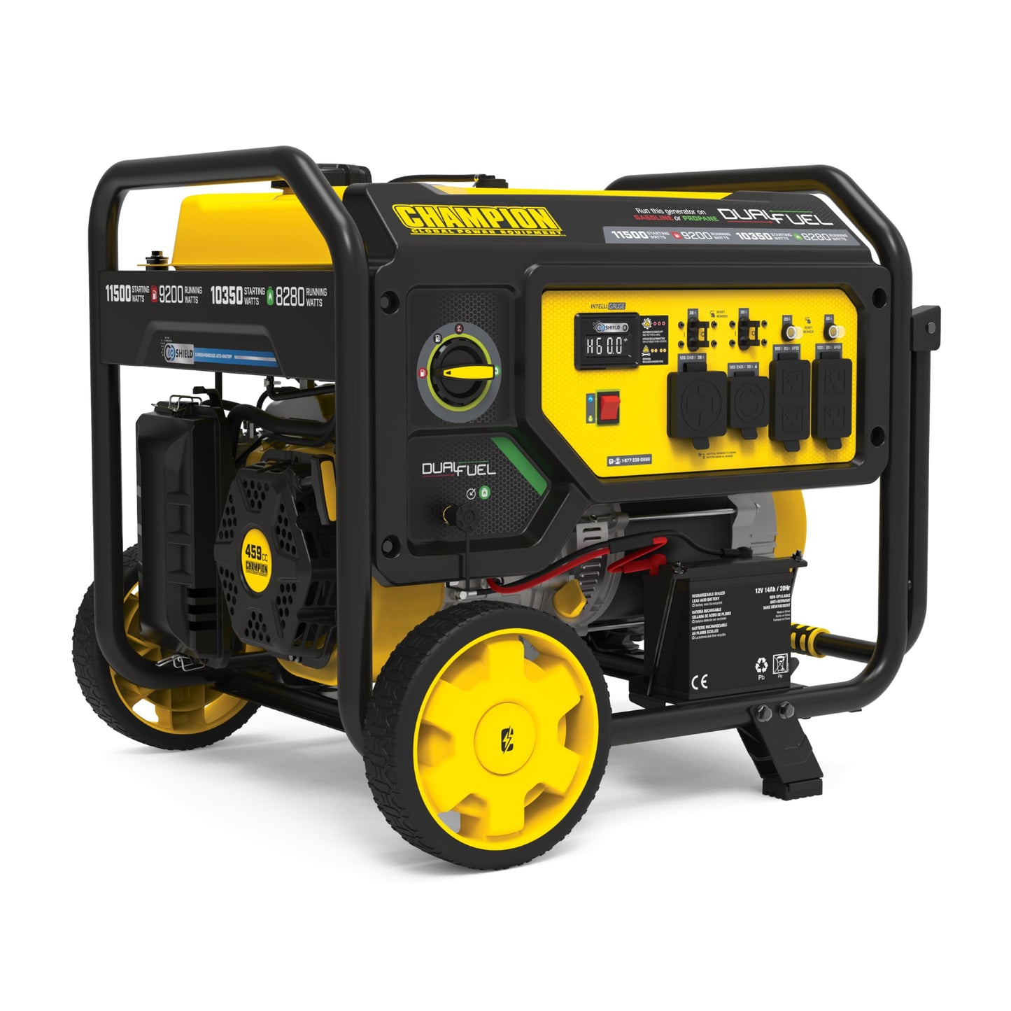 Champion Power Equipment 11,500-Watt Electric Start Dual Fuel Home Backup Portable Generator with Free 3-Year Warranty