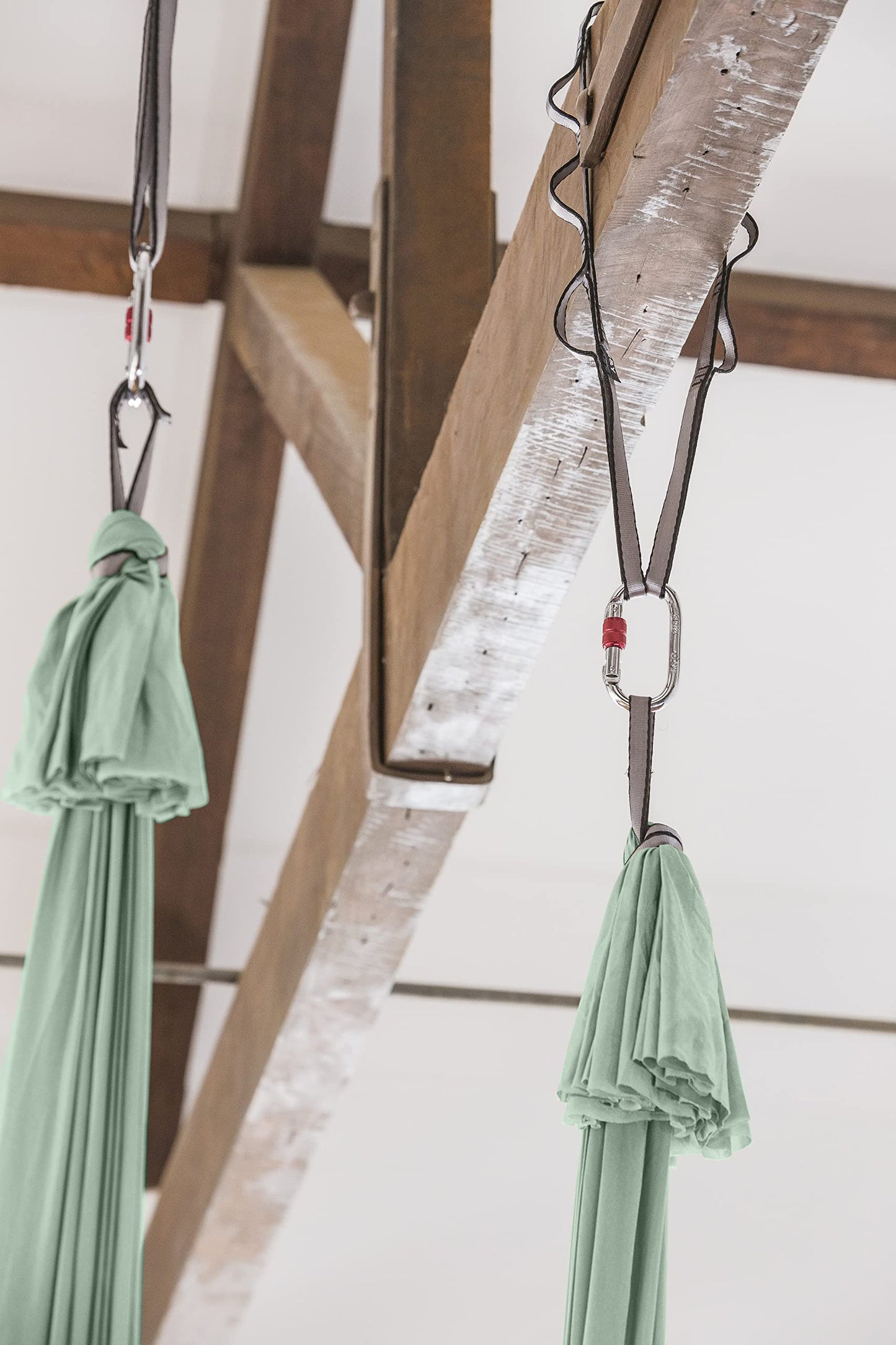 Pinc Active Silk Aerial Yoga Swing & Hammock Kit for Improved Yoga Inversions, Flexibility & Core Strength - Mint
