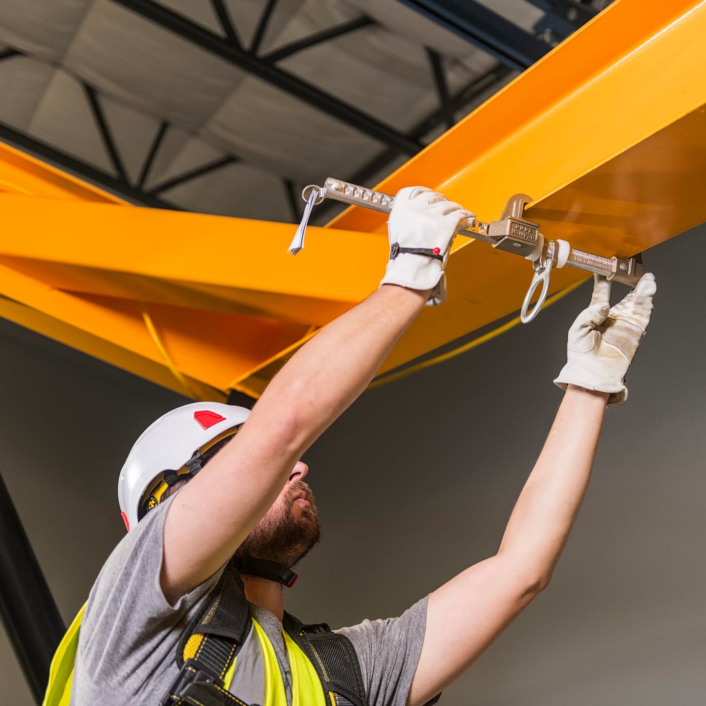 Guardian 00103 Beamer 2000 | Horizontal Beam Anchor | Fits 6 to 16 Inch Beams up to 1.25 Inches Thick | Tool Free Installation | OSHA and ANSI Compliant