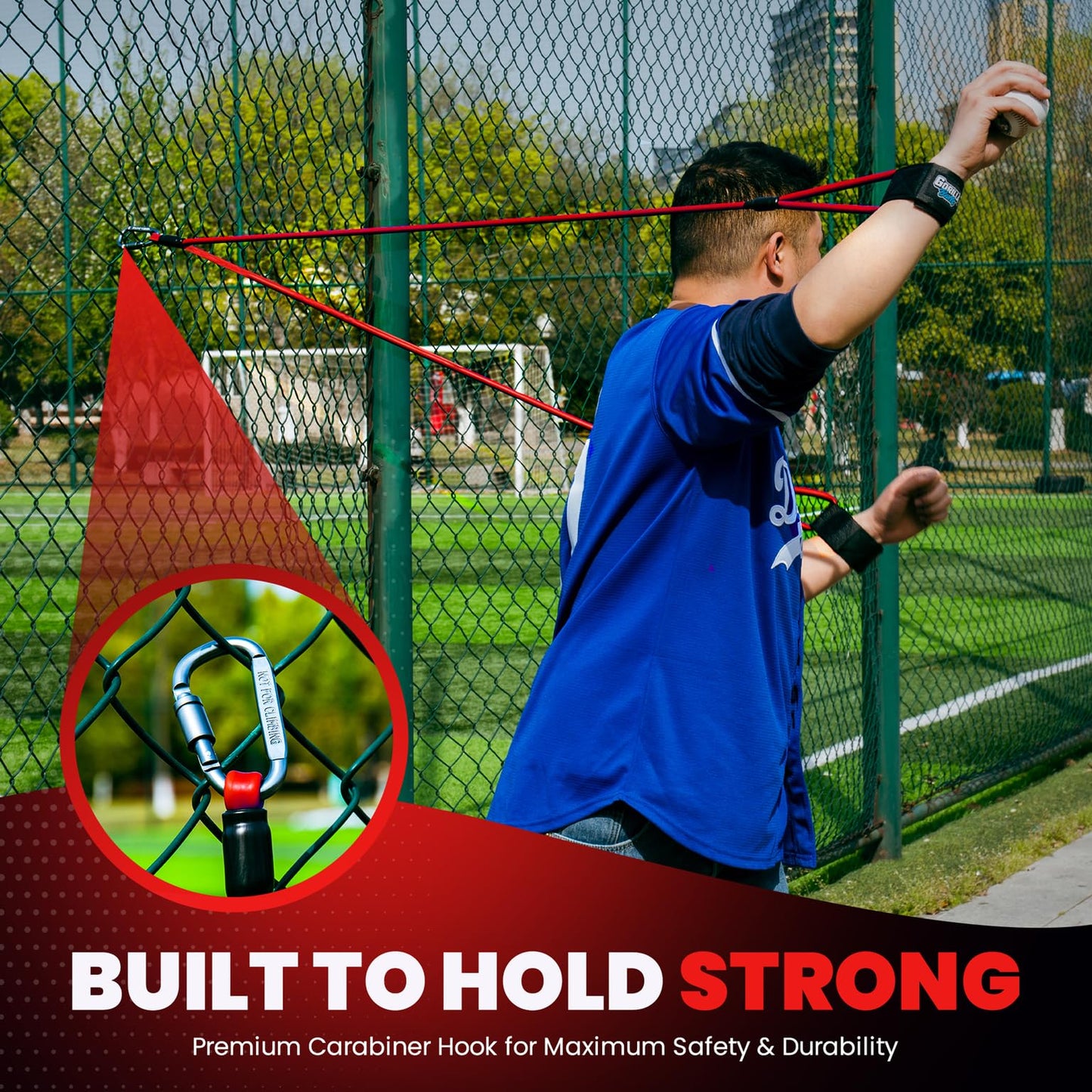 Premium Resistance Bands for Pitchers – Baseball Training Equipment & Fitness Accessories – Adjustable Arm Bands & Stretching Bands for Baseball & Softball Training & Speed Agility