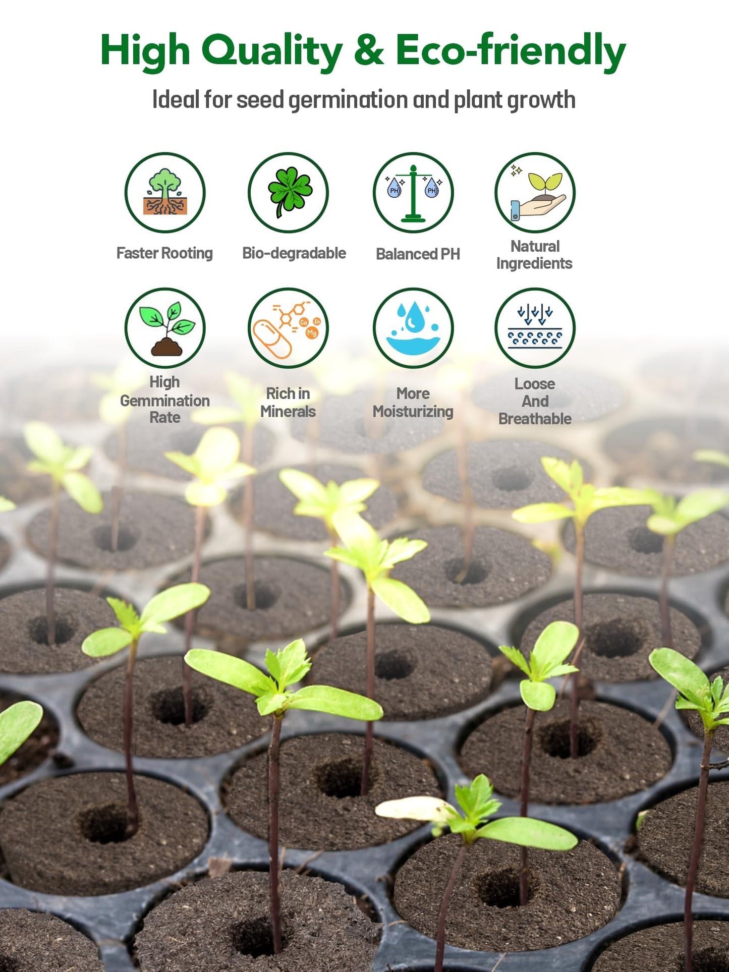 Growell 54 Pods Hydroponics Growing System Kit & 120 Pack Grow Sponges