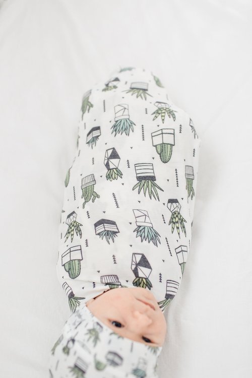 Copper Pearl Large Premium Knit Baby Swaddle Receiving Blanket Shiloh