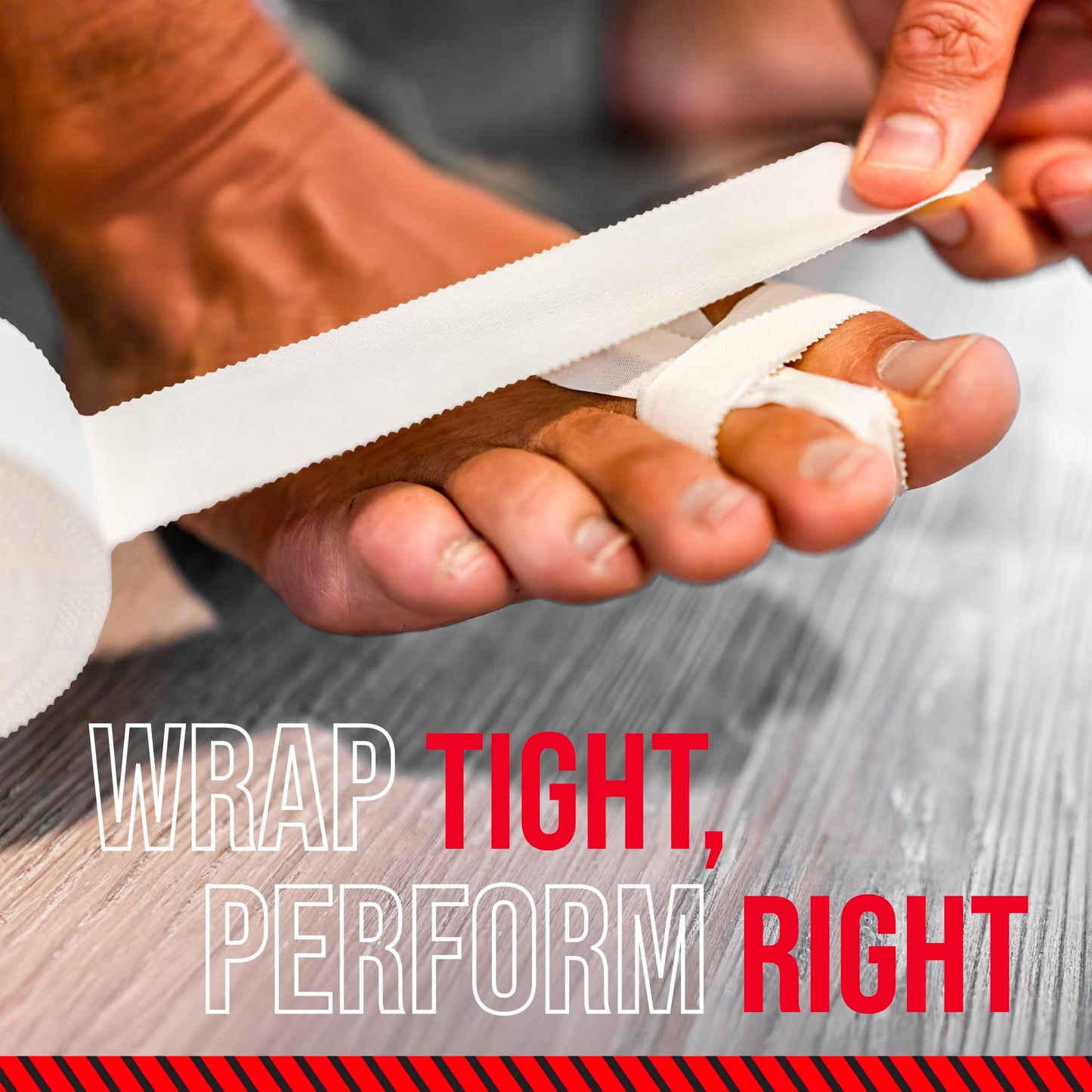 Ringside 1" Athletic Trainers Tape, Cotton Kinesiology Tape for Combat Sports, Adhesive, Athletic Tape for Men and Women, 1" x 30', White, 3 Pack