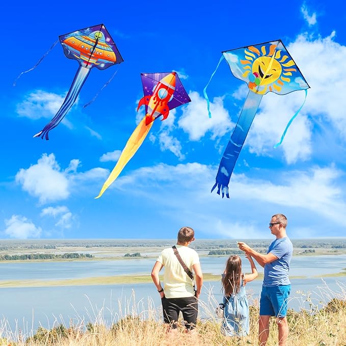 for Kids & Adults Easy to Fly, Large Kites for Adults,Beginner Kite for Kids Ages 4-8, 8-12, Perfect for Beach Trip and Family Activities