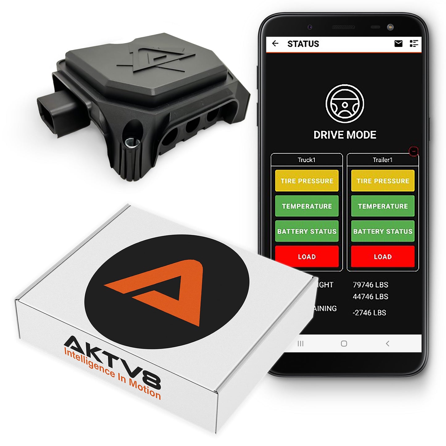 AKTV8 PressureTech™ Onboard Scale System - Real-Time Load Measurement for Trucks and Range Extender Kit for Commercial Vehicles