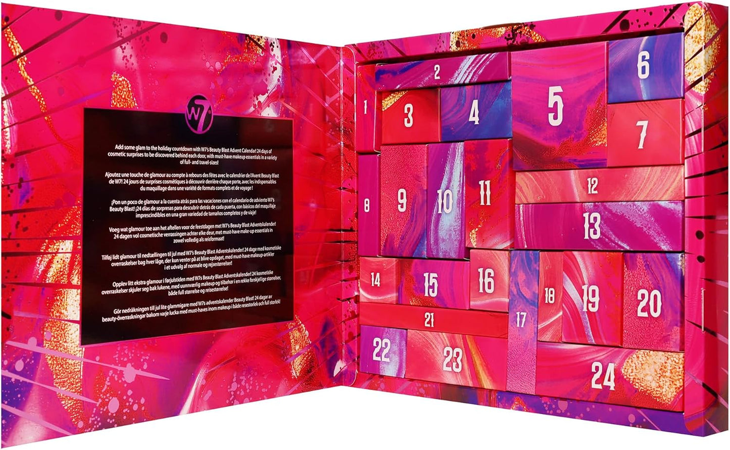 W7 Beauty Blast Makeup Advent Calendar 2025 | 24 Days of Cruelty-Free Surprises & Gifts