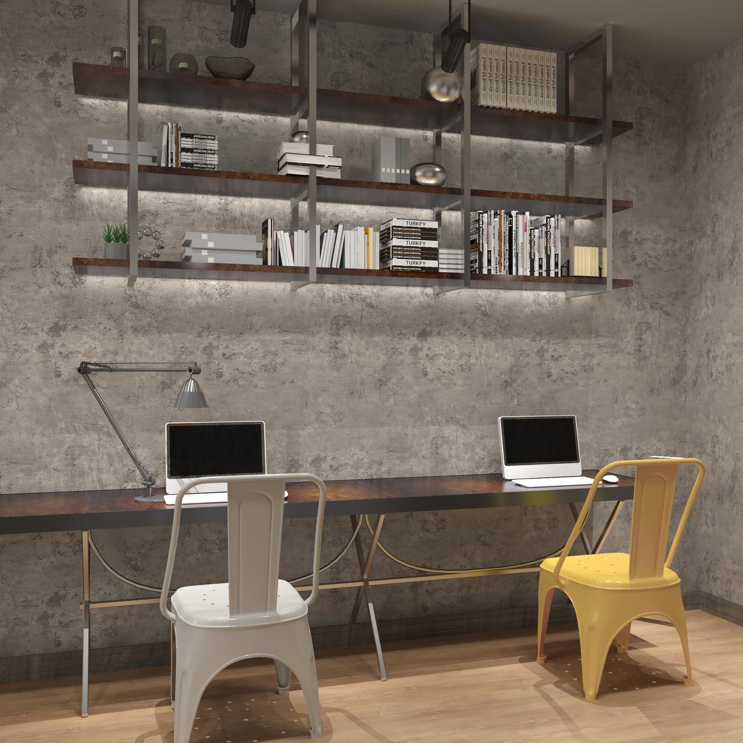 3yecao 31"×354" Extra Thicker Light Brown Grey Concrete Contact Paper Gray Concrete Wallpaper Peel and Stick Wide Viny Wrap 3D Textured Cement Waterproof Wall Sticker for Walls Bedroom Bathroom Gym