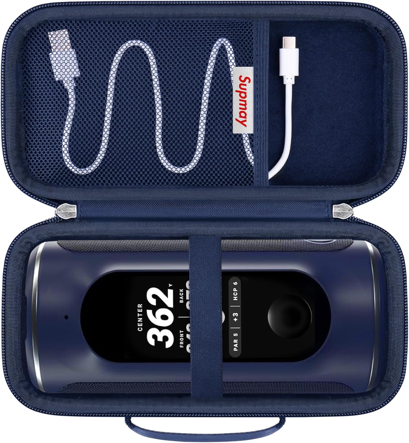 Supmay Hard Carrying Case for Blue Tees Golf Player+ / Golf Player Pro GPS Speaker with Touch Screen Display, GPS