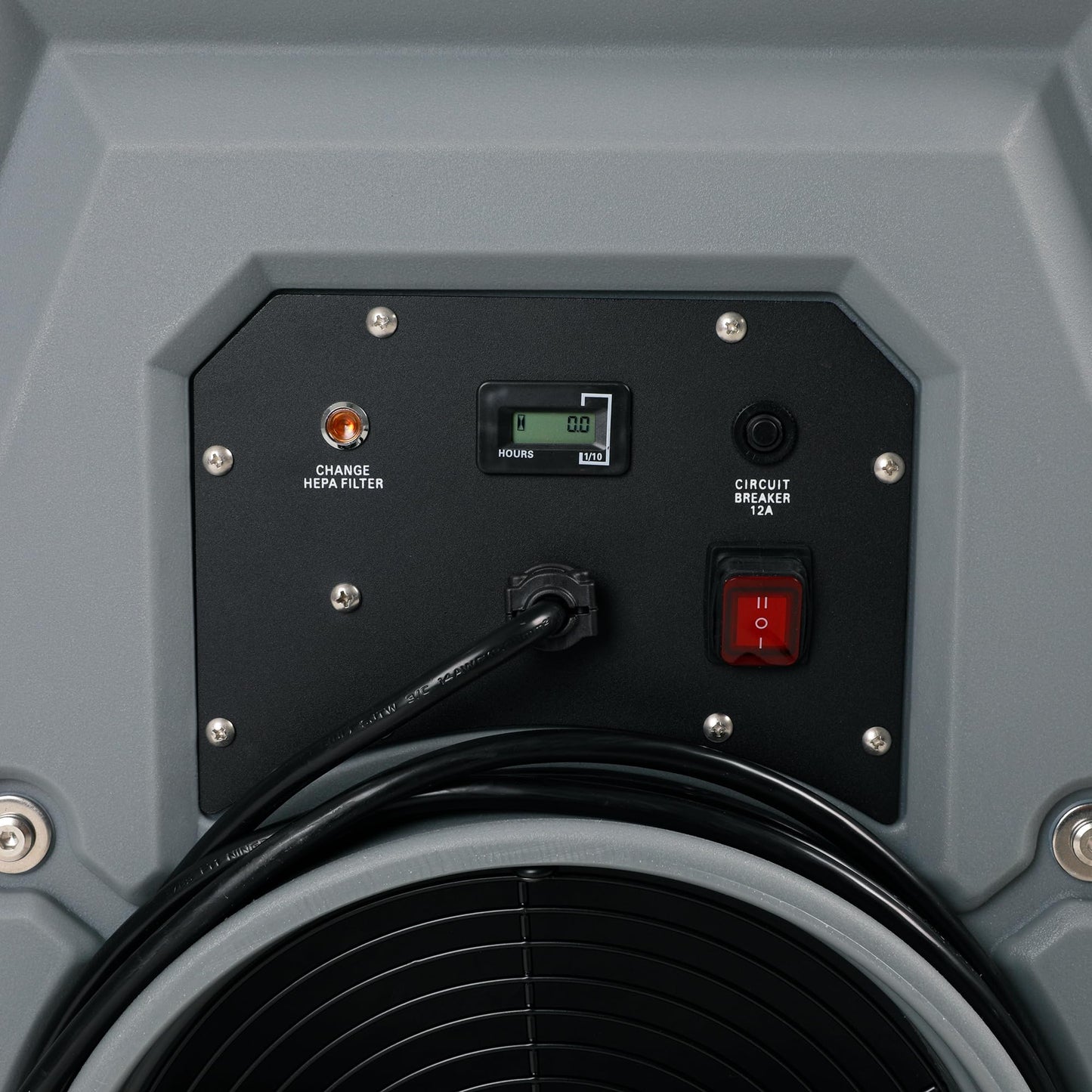 MOUNTO 1000cfm Portable Industrial Air Purifier Negative Air Scrubber - Powerful 1HP Motor, True HEPA Filter, 2-Speed, Handle and wheels 3-Year Warranty