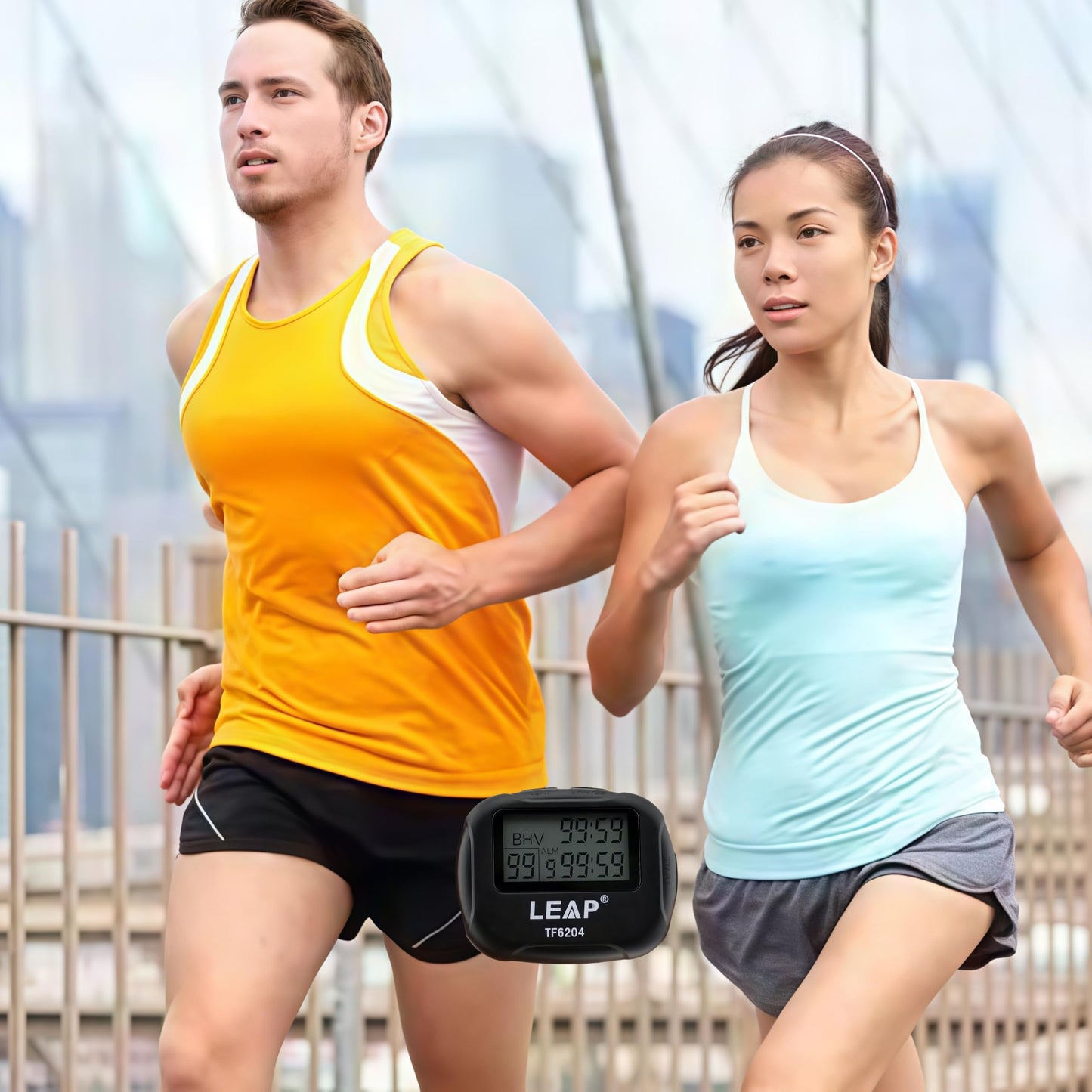 Biscount LCD Digital Large Display Alarm Interval Timer TF6204 Trainning Running Yoga Weight Lifting Running Stopwatch Sports Timer