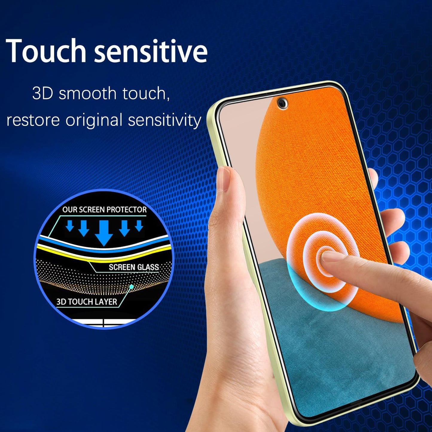 [2-Pack A35 5G 9H MAYtobe Screen Protector For Samsung Galaxy Tempered Glass, Hardness, Case Friendly, Bubble Free