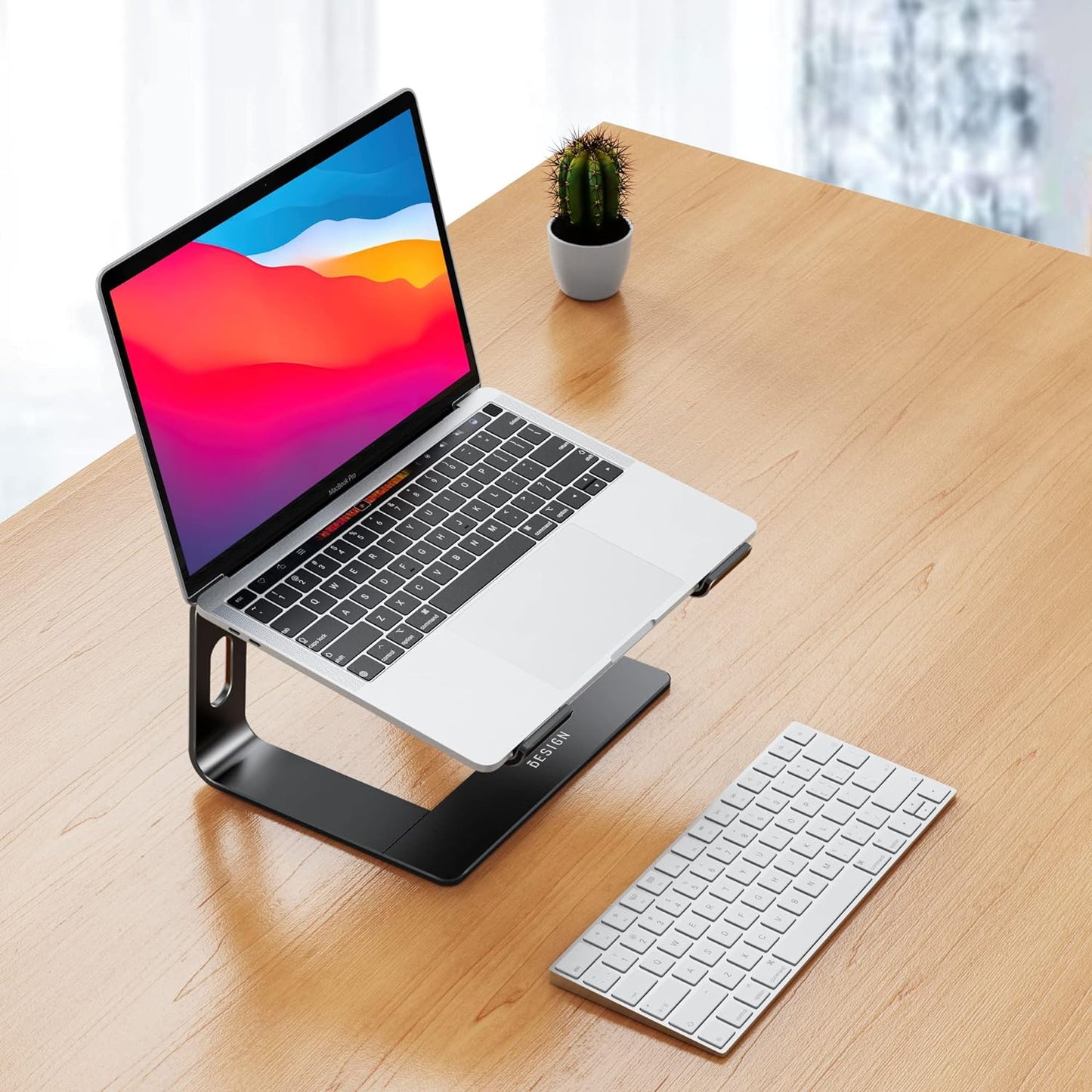 BESIGN LS03 10-15.6" Aluminum Laptop Stand, Ergonomic Detachable Computer Stand, Notebook Riser, Laptop Mount