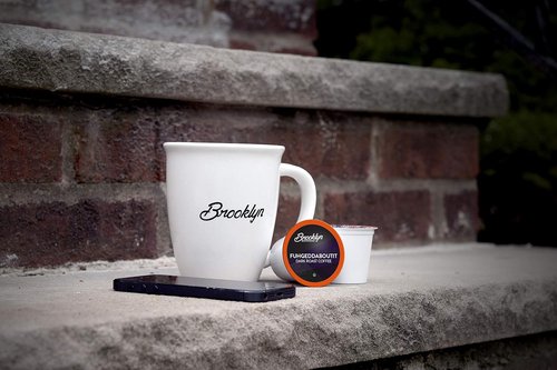 Brooklyn Beans Fuhgeddaboutit Gourmet Coffee Pods - Bold Dark Roast for Keurig 2.0, 40 Count