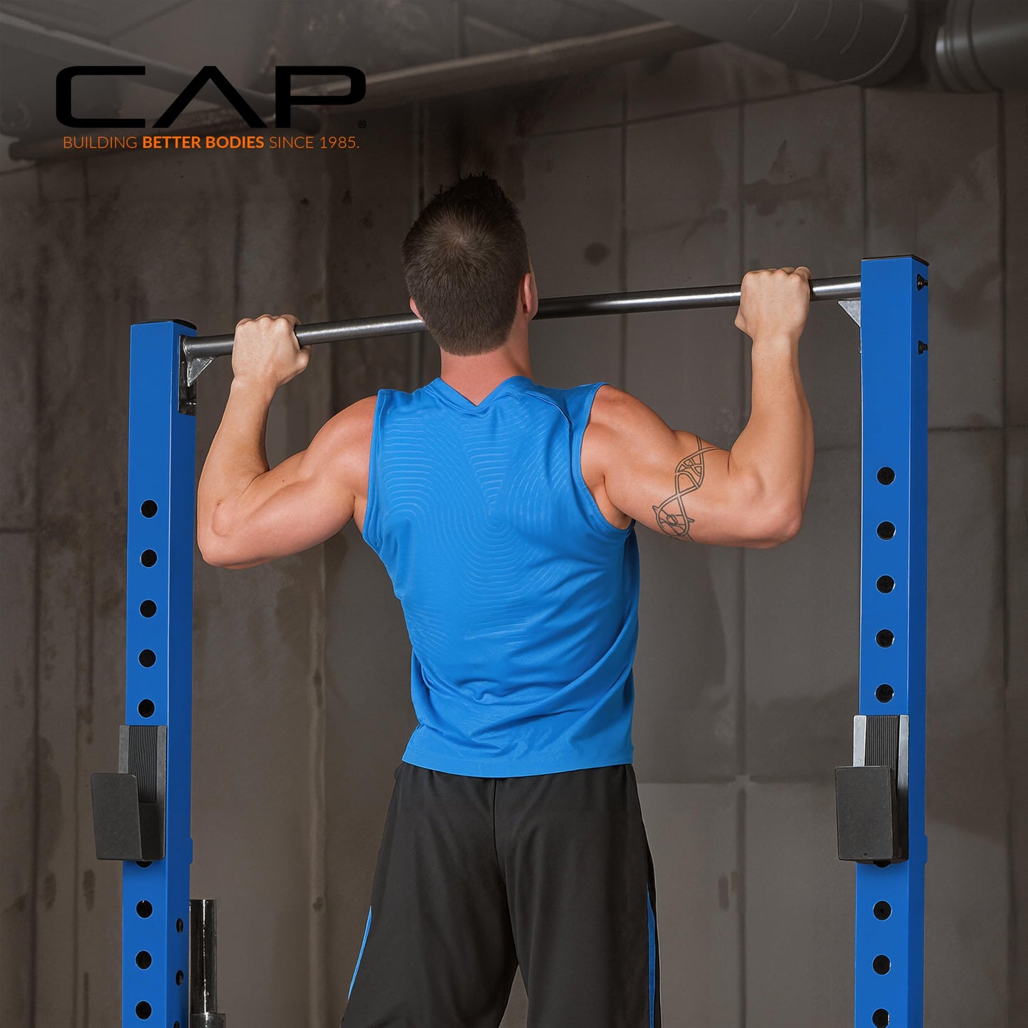 CAP Barbell FM-8000F Deluxe Power Rack, Yellow