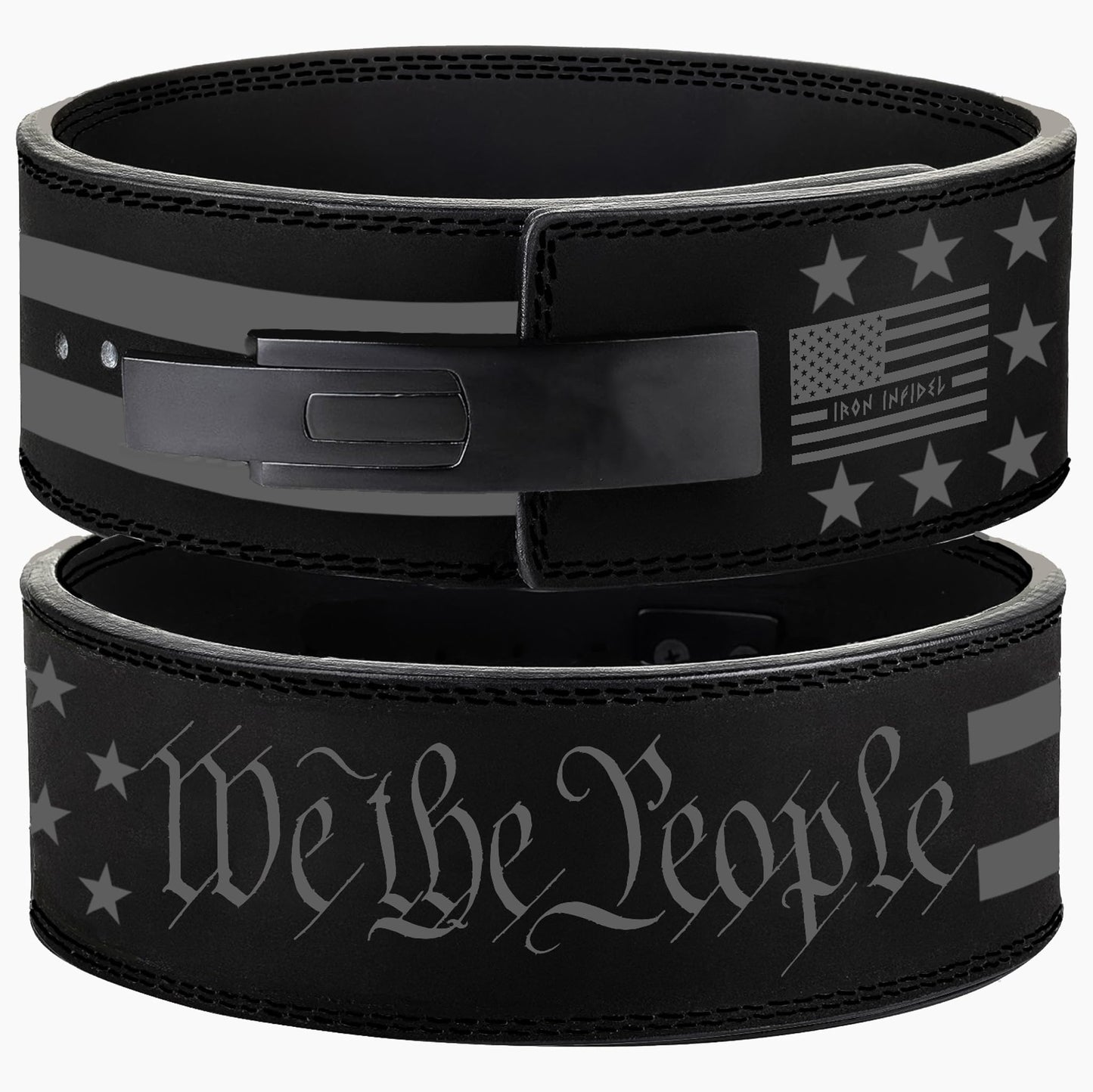Weight Lifting Belt - Lever Gym Belt for Weightlifting, 10mm Leather Weight Belt for Men, 4 Inches Wide for Support & Stability for Workouts, Powerlifting, Bodybuilding, Fitness & Crossfit M 1776