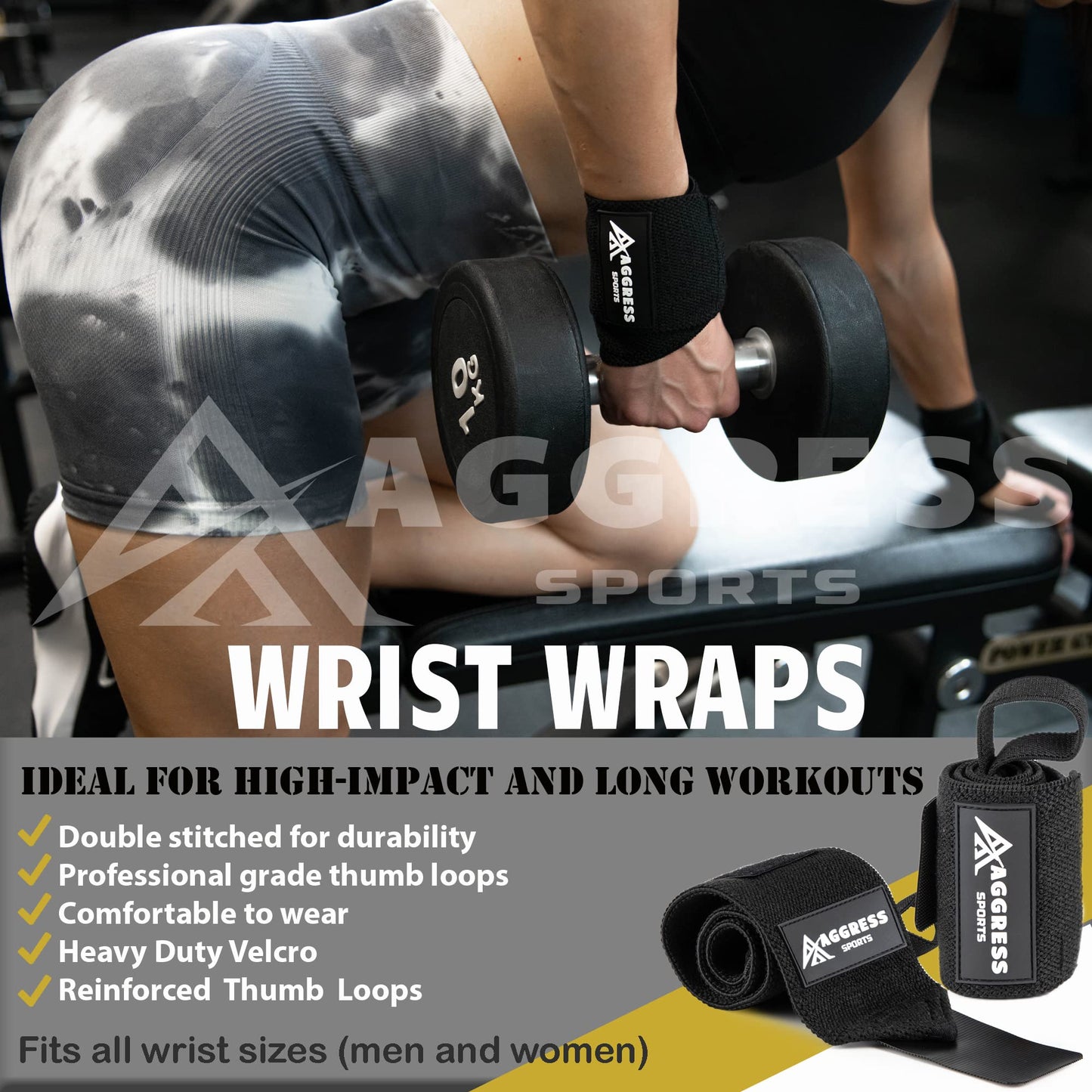Premium Barbell Pad Set – Hip Thrust Pad & Squat Pad for Barbell Training – Gym Bar Pad Kit with Ankle Straps, Resistance Bands – Gym Equipment for Women