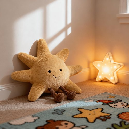 Annshein 1 lb Weighted Sun Plush Pillow - 12 inch Stuffed Animal Weighted Plush Toy, Soft Cuddle Plushie, Birthday