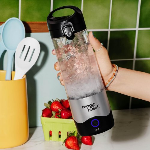 Magic Bullet Portable Blender - Compact 16 oz Silver Blender for Smoothies & Shakes