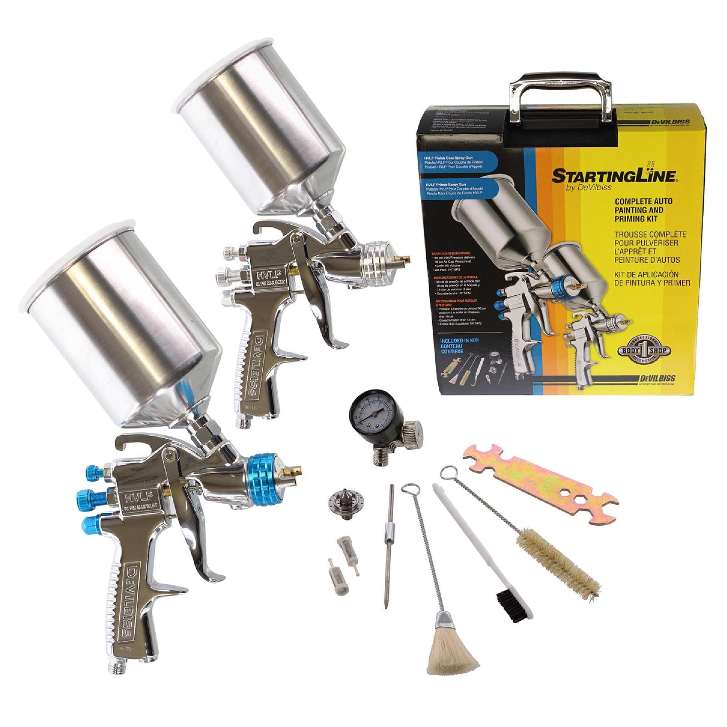 DeVilbiss StartingLine HVLP Complete Auto Painting and Priming Kit 802343-1 Each