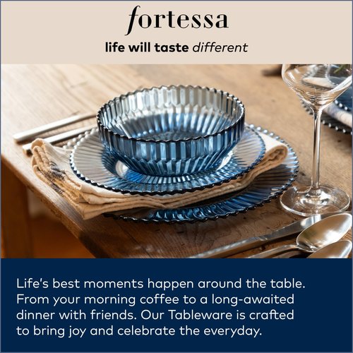 FORTESSA Jupiter Beaded Hobnail Glass Vintage Themed Drinkware Set, 10.8 Ounce Collins Highball Glass (Set of 6), Dishwasher-Safe, Clear/Gold Rim