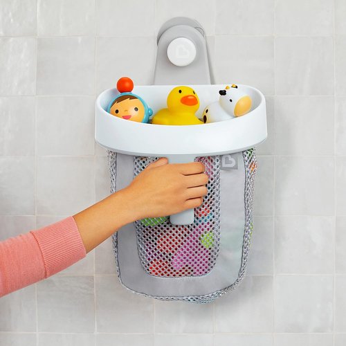 Munchkin® Super Scoop™ Bath Toy Storage - Quick Drying Mesh Design in Grey