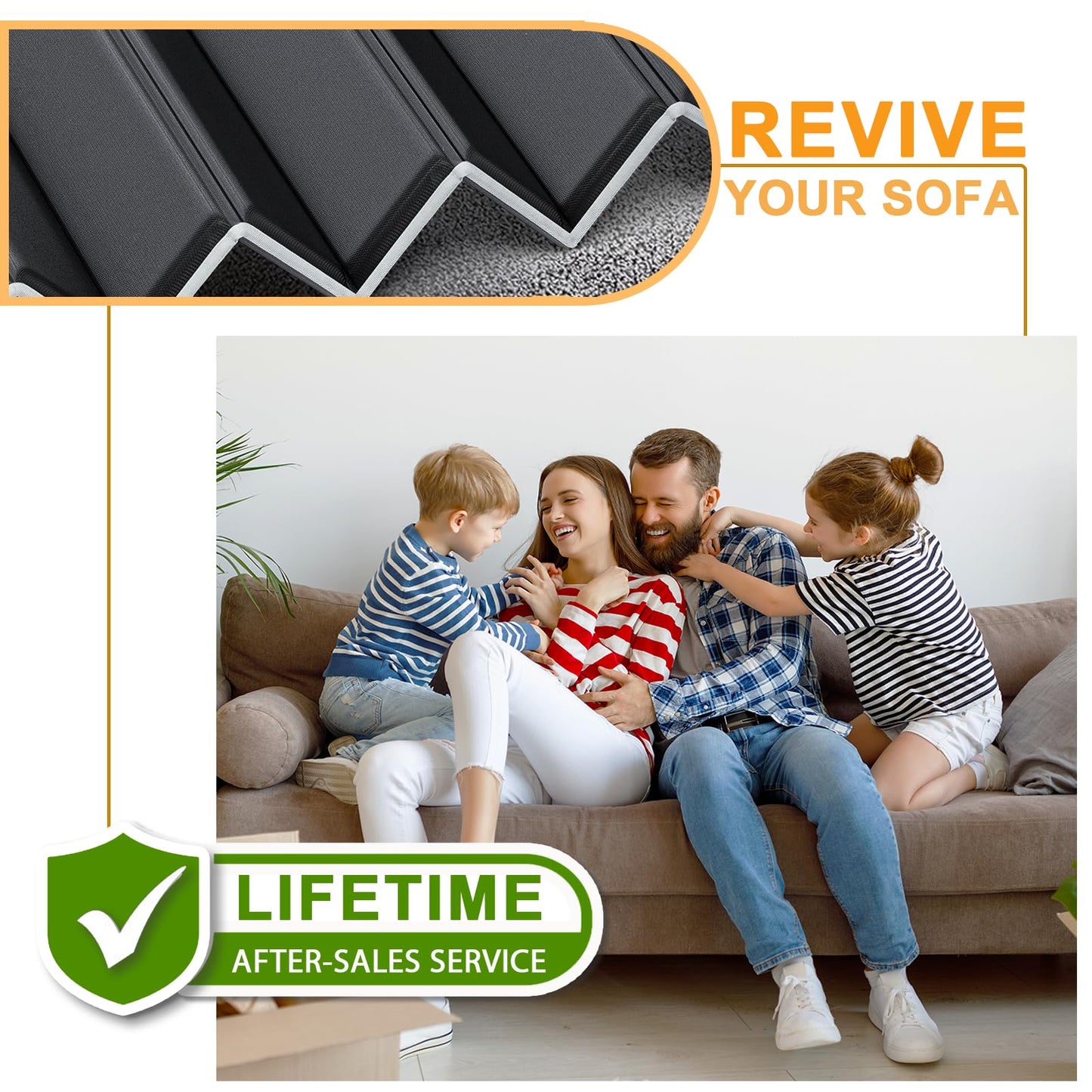 LAVEVE Heavy Duty Couch Cushion Support Board for Sagging Sofa, 24''x72'' Extra Thick Solid Wood Under Couch Insert with Anti-Slip Dots, Repair Sagging Spring Sofa