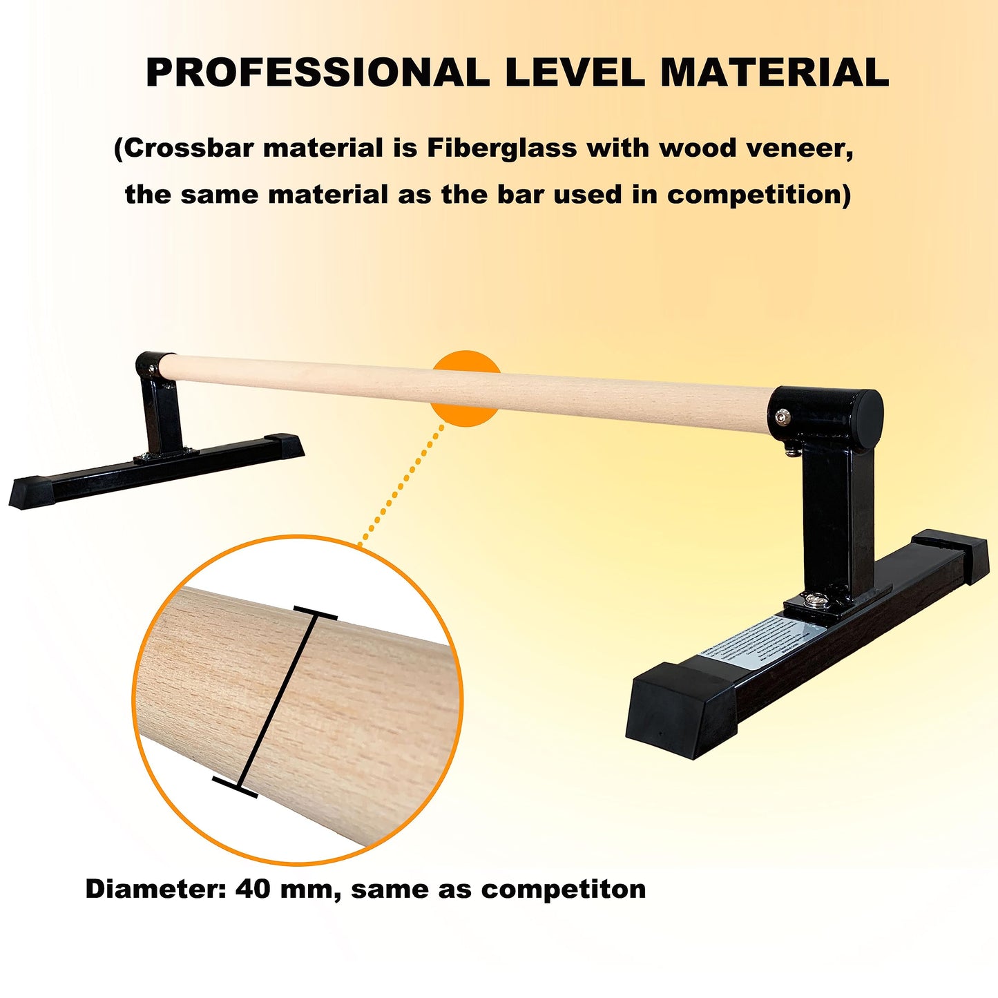 Gymnastics Pirouette Bar for Handstands Training Gymnastic Handstand Floor Bar For Kids Gymnast Training