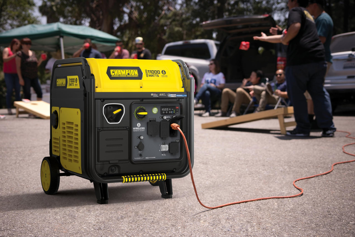 Champion Power Equipment 11,000-Watt Wireless Remote Start Home Backup Portable Inverter Generator with Quiet Technology and Free 3-Year Warranty