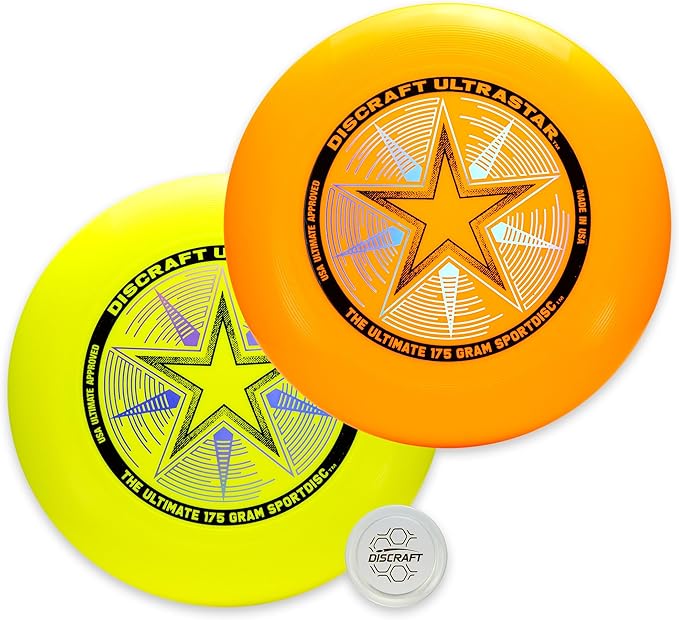 Discraft Ultrastar Ultimate Discs 1 & 2 Packs, Standard Size, for Competitive & Casual Play