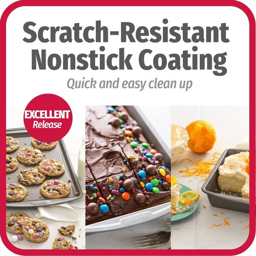 Goodcook 3-Pack Baking Pan Set - Includes 8x8, 13x9 Bake Pan & 13x9 Cookie Sheet