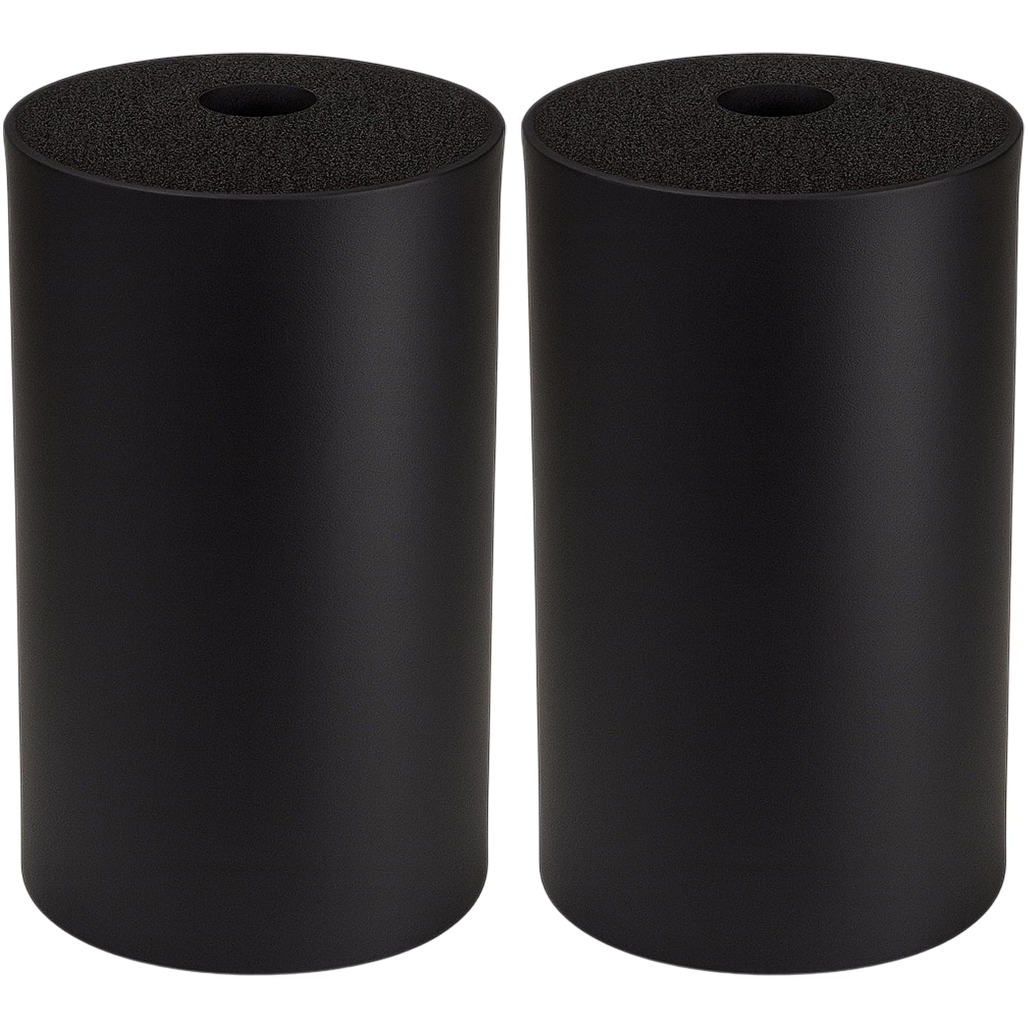 2Pcs Leg Extension Pad Replacement 7 Inch Foot Foam Roller for Weight Bench, PEC Deck, PU High Density Sponge Cover for Home Gym Workout Legs Training Accessories Used for Inversion Table Sit Ups Tube