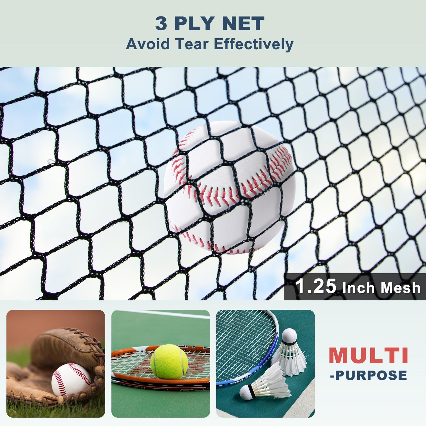 SHANTRA Batting Cage with Frame and Net, 13ft & 22ft Baseball Batting Cage for Backyard, Baseball & Softball Hitting Cage Netting for Outdoor Hitting & Pitching Practice,22×13×9ft