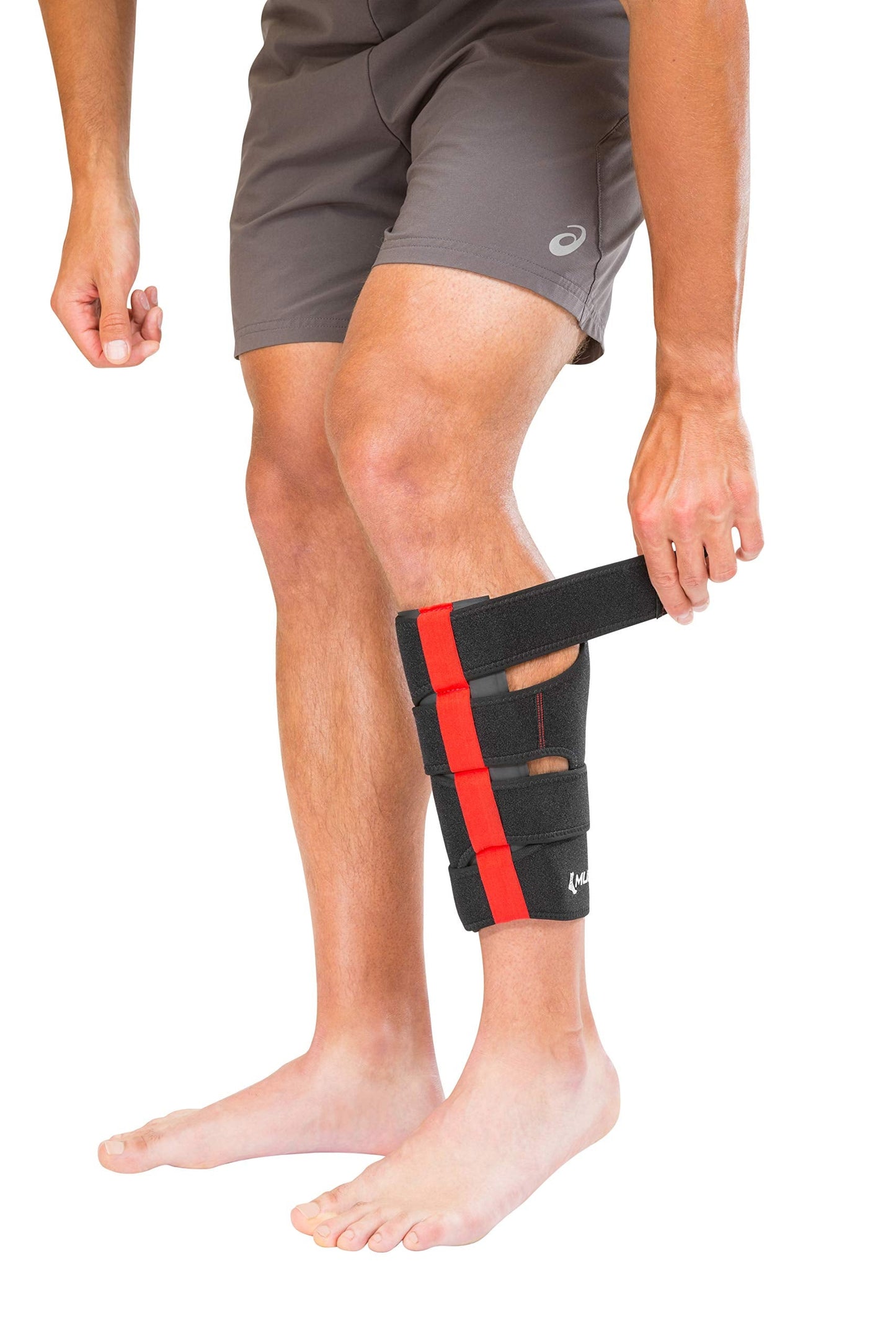 MUELLER Sports Medicine Multi-Directional Calf Warp, Support Wrap for Lower Leg, Self Adhesive Bandage, Athletic Compression Sleeve for Injuries and Pain Relief, Small/Medium