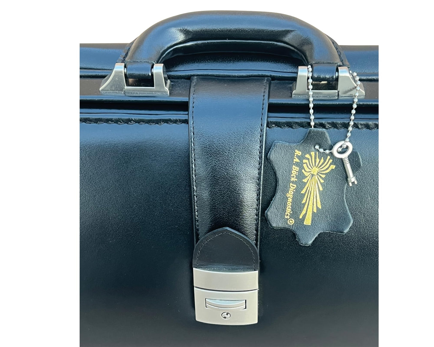 R.A. BÖCK DIAGNOSTICS RA Bock Fine Leather Doctor Bag - Medium - Black