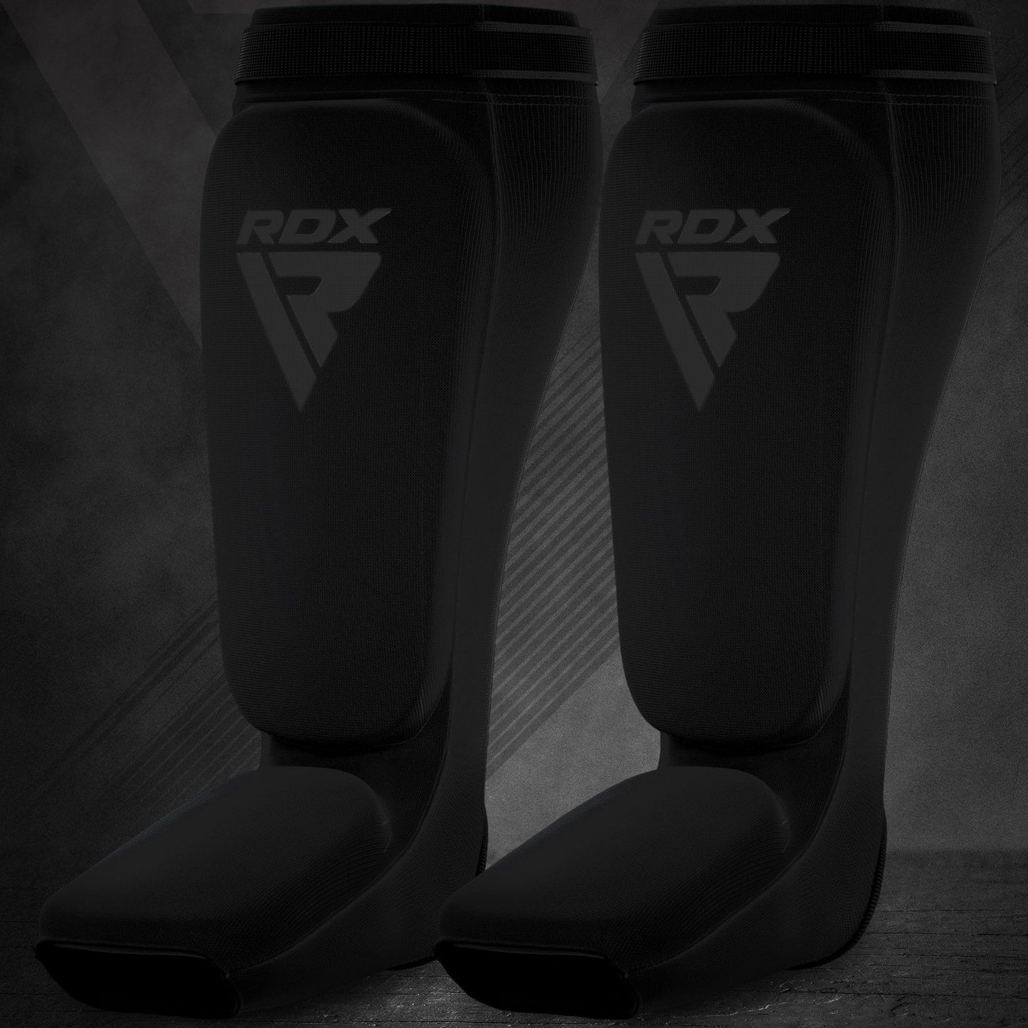 RDX Shin Guards Kickboxing Muay Thai, SATRA Approved, MMA Leg Instep Protection Pads, Sparring Training Martial Arts Boxing, Elasticated Padded Protector, Karate BJJ Taekwondo Gear, Men Women