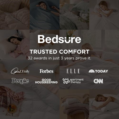 Bedsure Olive Green Duvet Cover Set - King Size 3-Piece Extra Soft Cotton-Like Polyester Bedding, 104x90 Inches with Zipper Closure & 2 Pillow Shams