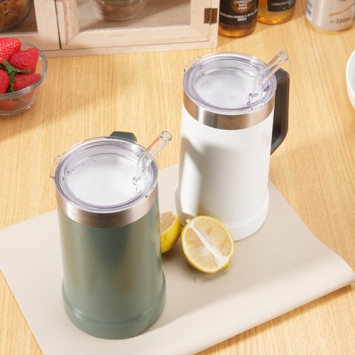LUVCOSY 2PCs Replacement Cup Lids for Stanley 24oz Stay-Chill Beer Stein/Insulated Stainless Steel Party Mug, Transparent Drinking Cup Covers (Mug NOT Included)