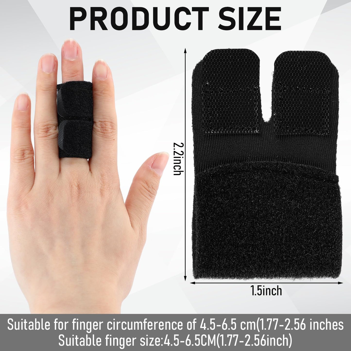 Thenshop 10 Pack Finger Sleeves Protectors Adjustable Sport Buddy Straps Elastic Volleyball Thumb Splints Brace Elastic Finger Sleeves for Sport Volleyball Basketball Handball Relieving Pain