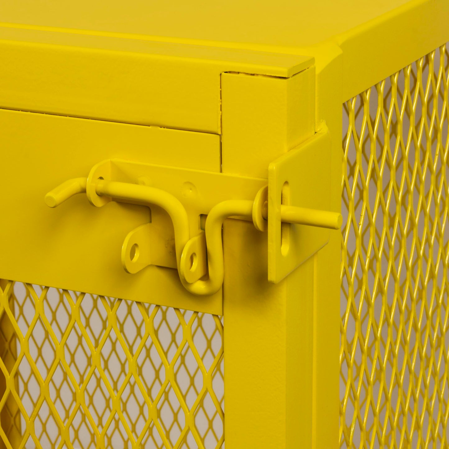 Jamco CW330YPQA Vertical Storage Cylinder Cabinet for Storing Forklift Propane Gas Tanks, 4 Cylinder Capacity, 14-Gauge Steel, 33" x 34" x 40", Yellow